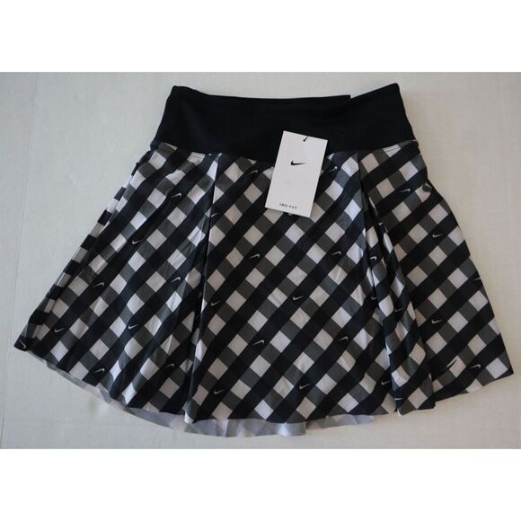 Nike DX1142-010 Women's Sz XS Black Dri-Fit Standard Fit Printed Skort - Picture 1 of 10